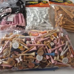 Golf Tees And Flat Ball Markers