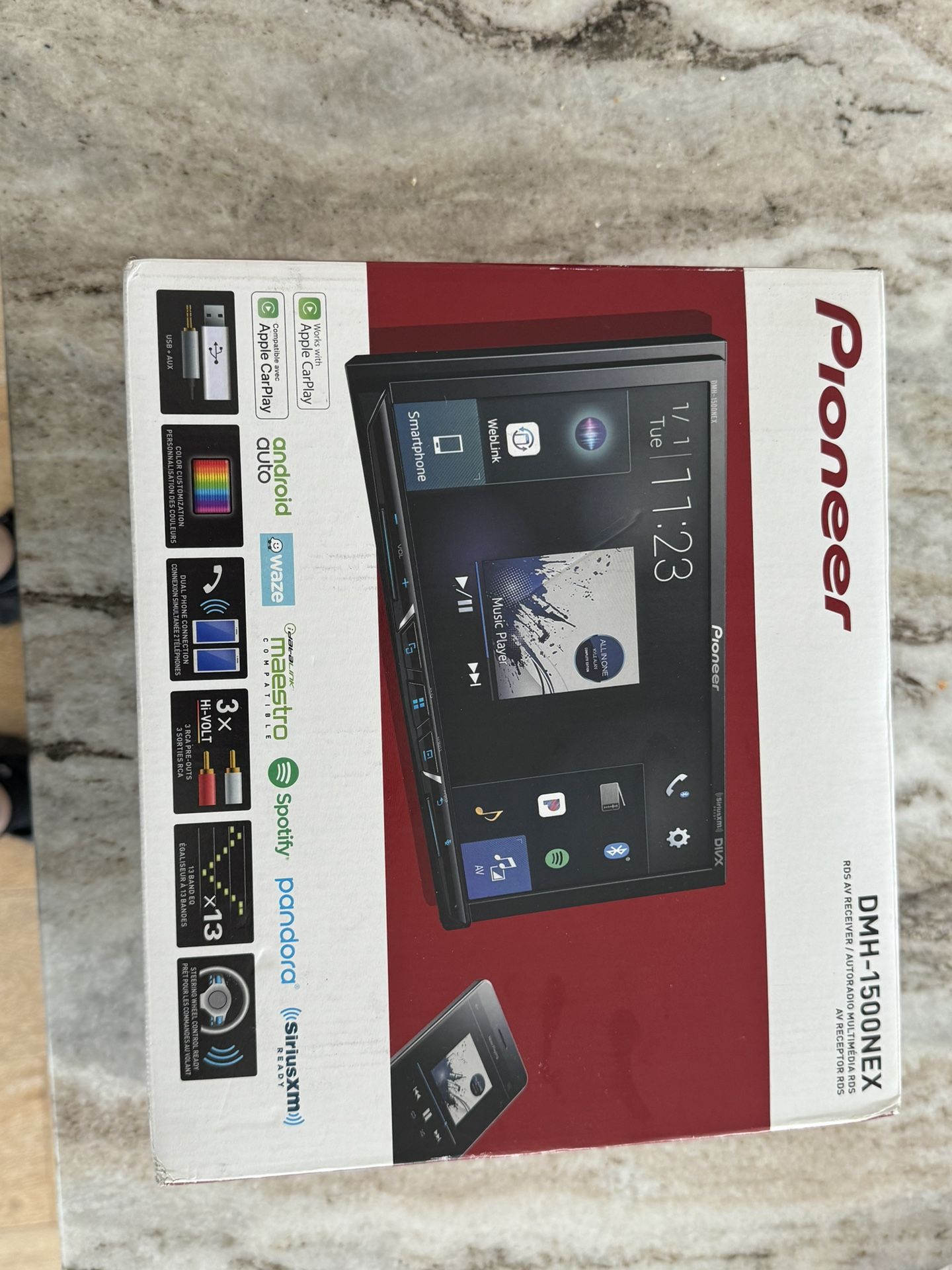 Pioneer DMH-1500 aftermarket radio