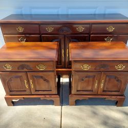 Dresser Mirror And Tables