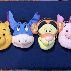 Disney Winnie The Pooh, Eeyore, Tigger & Piglet Soft Squishy Pillows