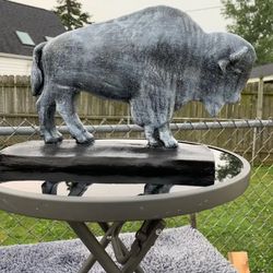 The Old Gray Buffalo Statue