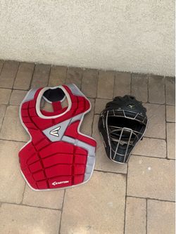 Catchers Vest and Helmet