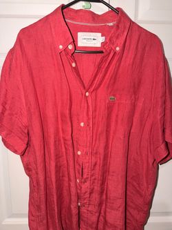 Lacoste shirts size xl