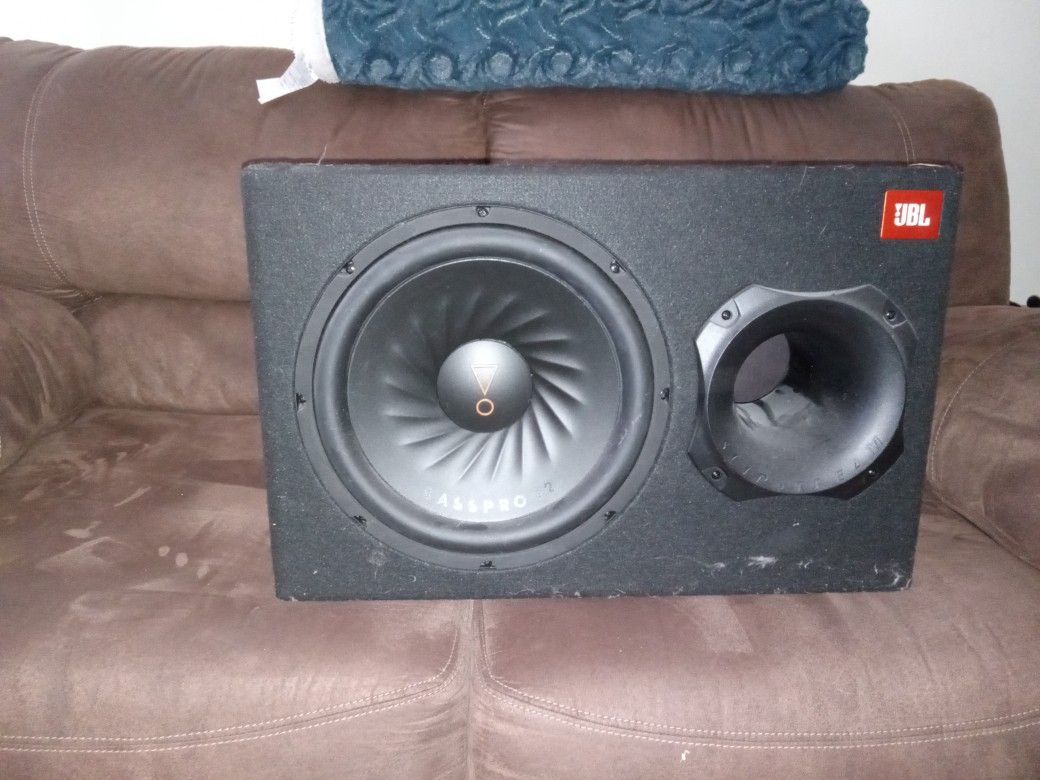 JBL Pro Bass 12 Inch Sub Box With Amp