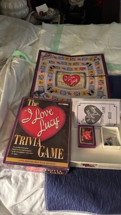 The, I love Lucy trivia game board card