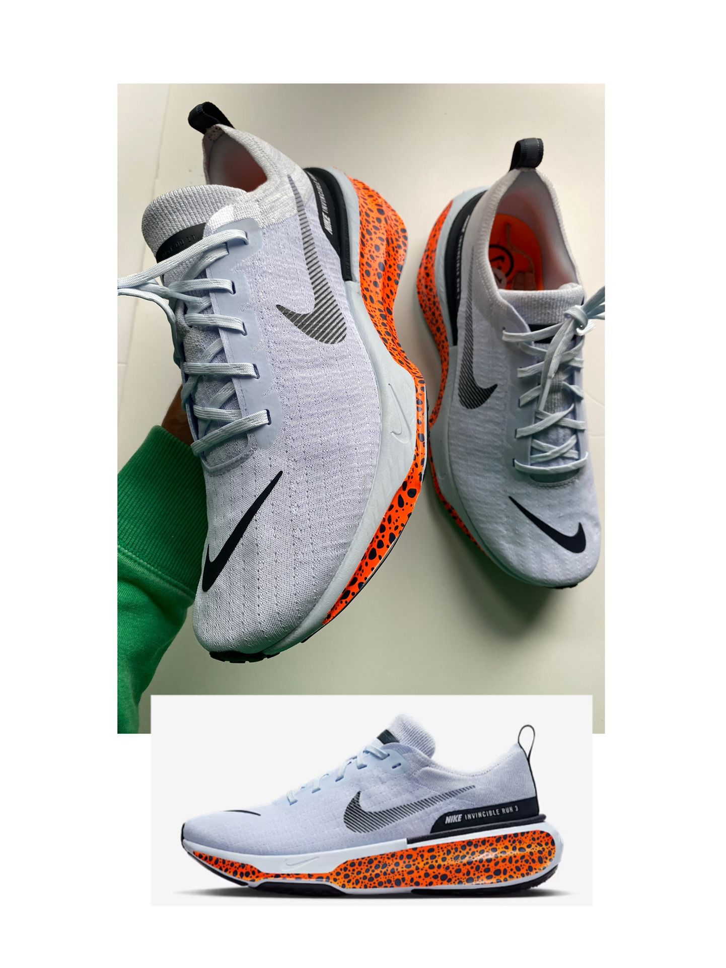 BRAND NEW Nike ZoomX Invincible Run 3 "Electric Pack" Men’s sz 12.5 NEW NO BOX!