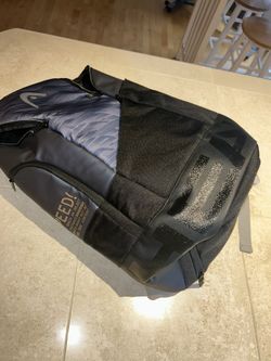 Head Speed Novak Djokovic Tennis Backpack New Condition Black Grey