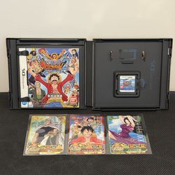 JP One Piece Gigant Battle 2 New World for Nintendo DS - CIB with cards