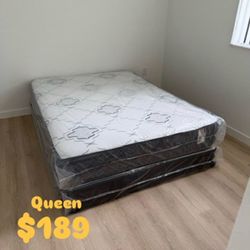 Queen Mattress Set – Medium – Brand New – Delivery Available 🚚