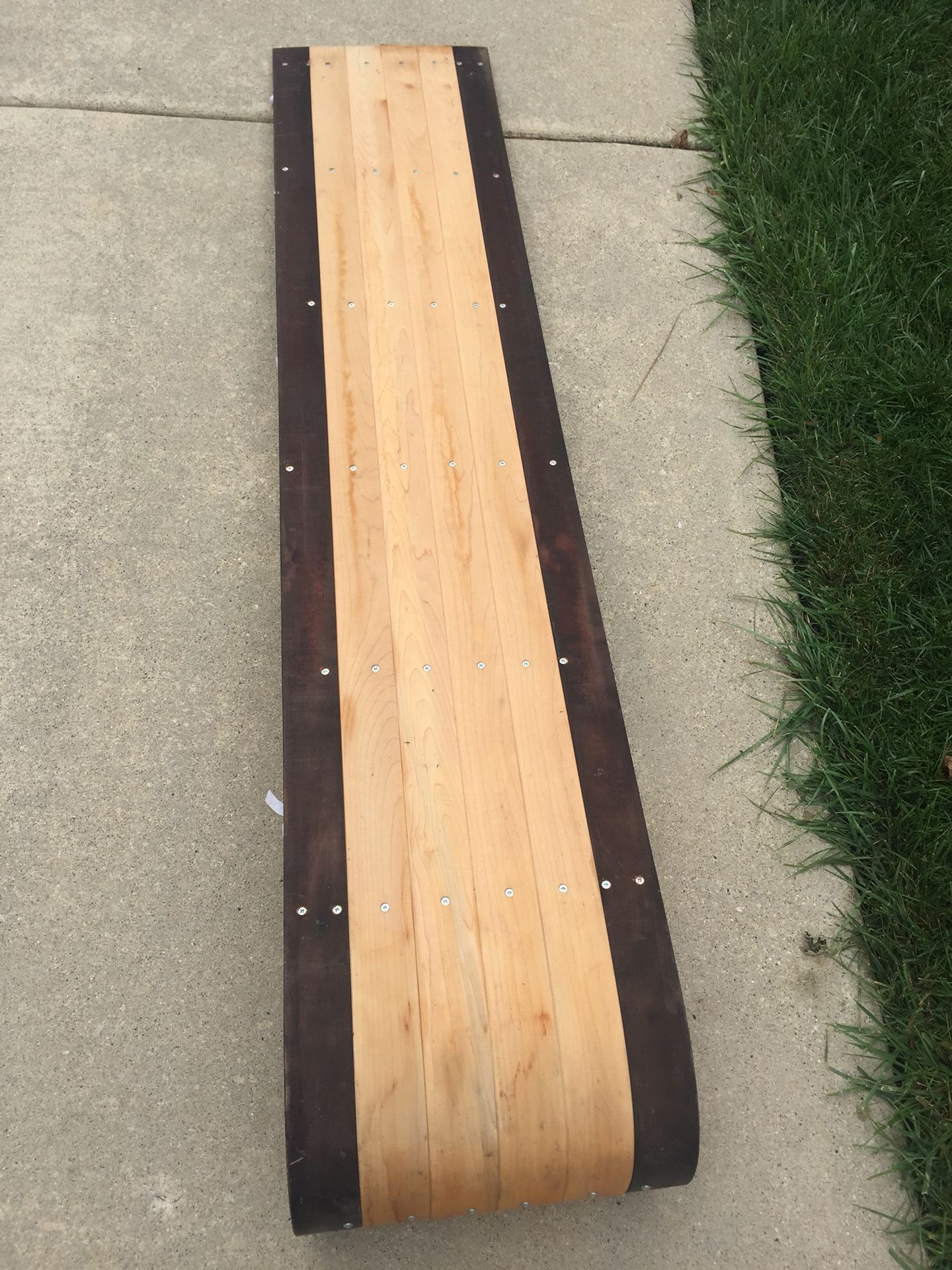 Torpedo Toboggan Made in Canada Wooden for Sale in Rolling Meadows