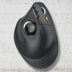 ProtoArc EM05 NL Vertical ERGONOMIC Wireless Violet Trackball Rechargeable Mouse