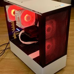 White RGB Gaming PC | RTX 3060 Ti | Ryzen 5 | 16GB RAM | Win 11