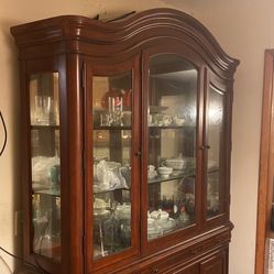 Lighted China Cabinet With High End China Thumbnail