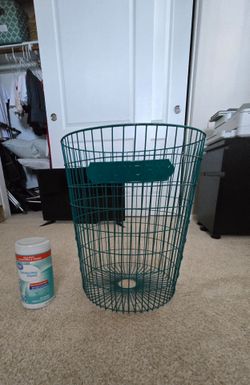 Metal laundry basket Teal