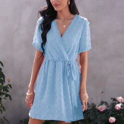 Peach Love California Wrap Dress