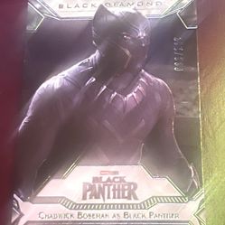 Chadwick Boseman /149 Black Panther 2021 Upper Deck Marvel Black Diamond Card