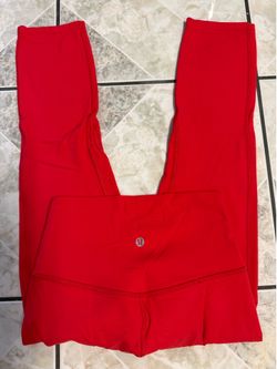 Lululemon Red Leggings Size 4