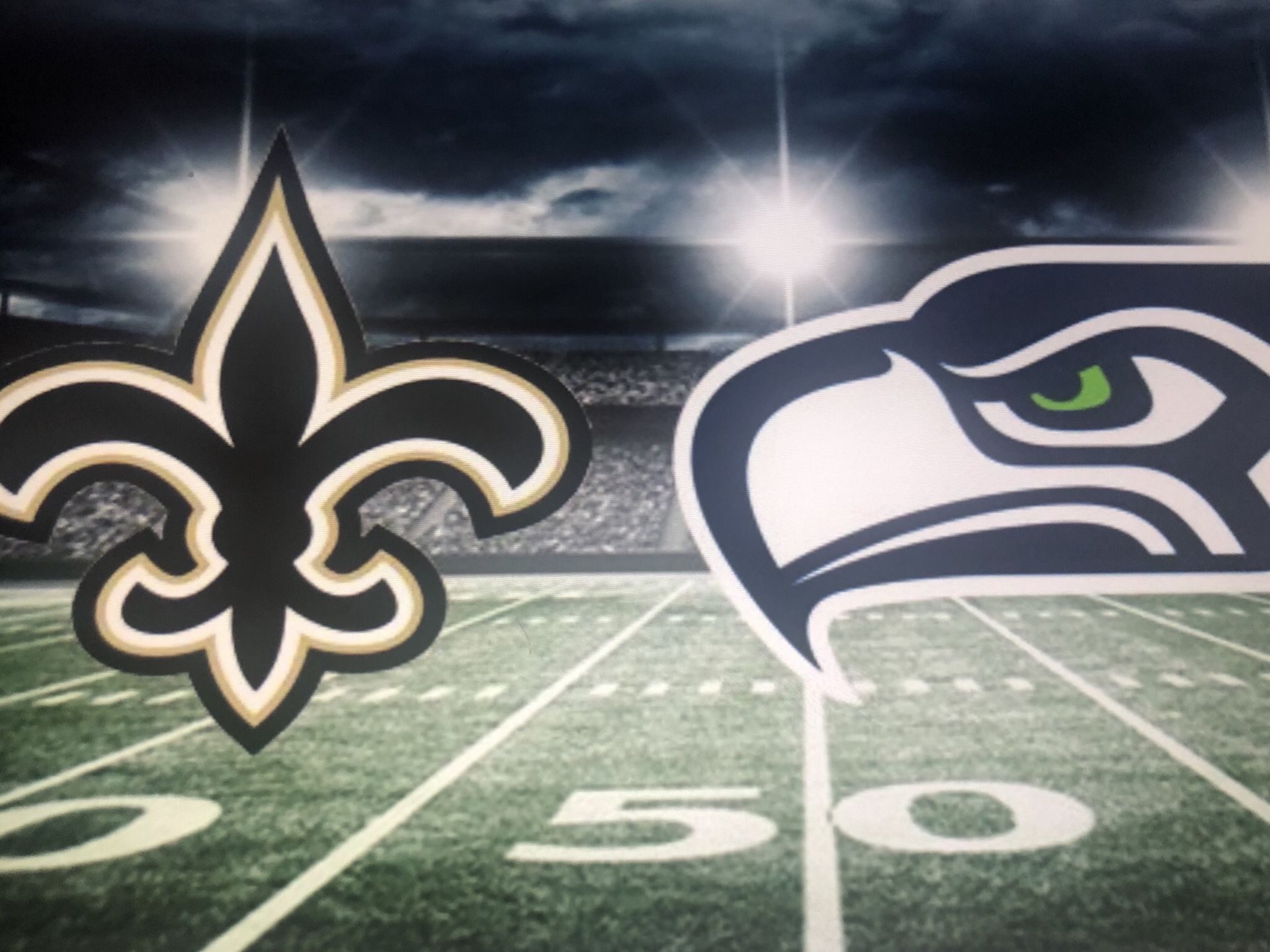 Seahawks vs New Orleans Saints 9/22/19 40 yard line club seats