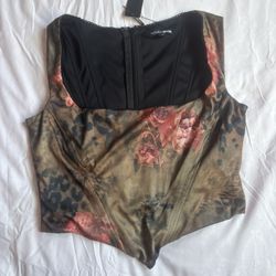 Fashion Nova Floral corset top