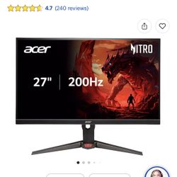Acer - Nitro 27” FHD 200Hz Gaming Monitor