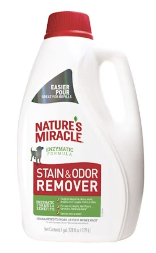 2 Nature's Miracle Stain & Odor Remover Scent Tough for Dogs, 128 fl. oz