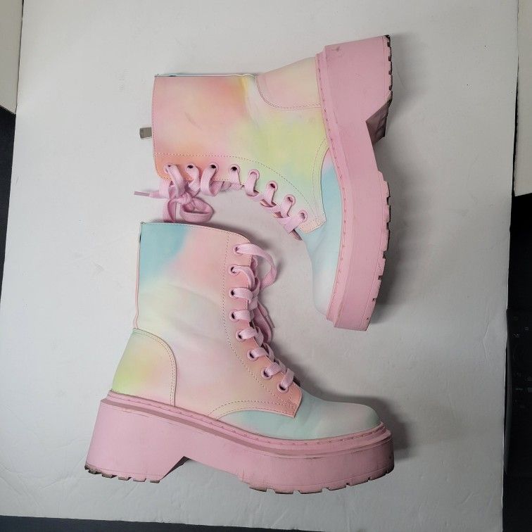 Dolls Kill x My Little Pony Glimmer Of Stardust Combat Boots