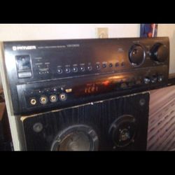 Pioneer Home Stereo Receiver And Pair Of Yamaha 12 Inch House Speakers 200$ 