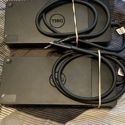 Lot Of 2 DELL Docking Station WD22TB4 And WD19TBS 