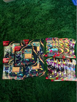 10 Pokemon Pitch Black Sleeved Booster Pack + 5 3pk Blister Pitch Black LOT