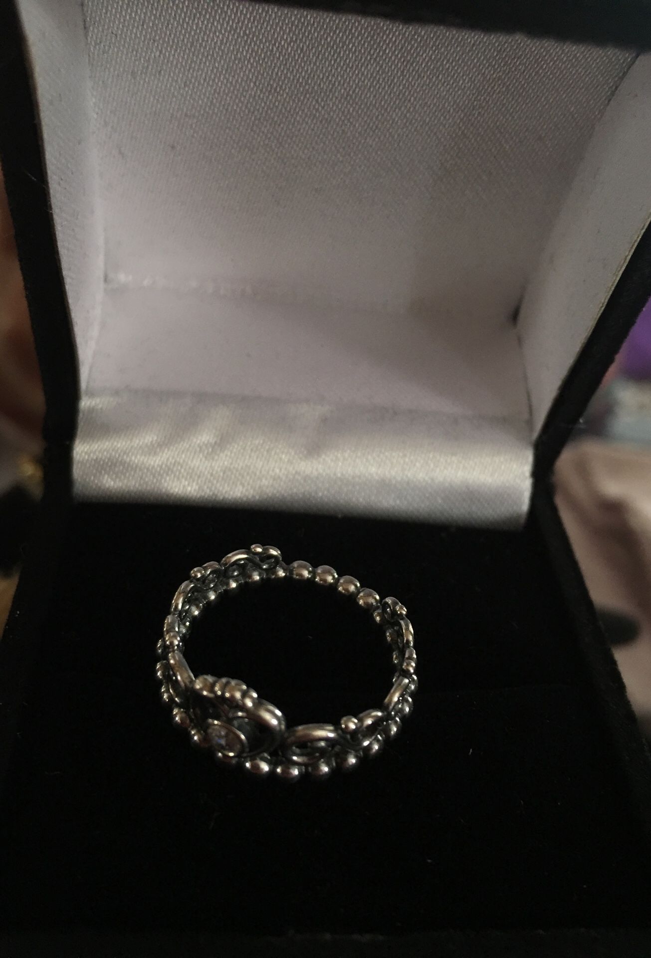 Pandora silver crown ring size 6