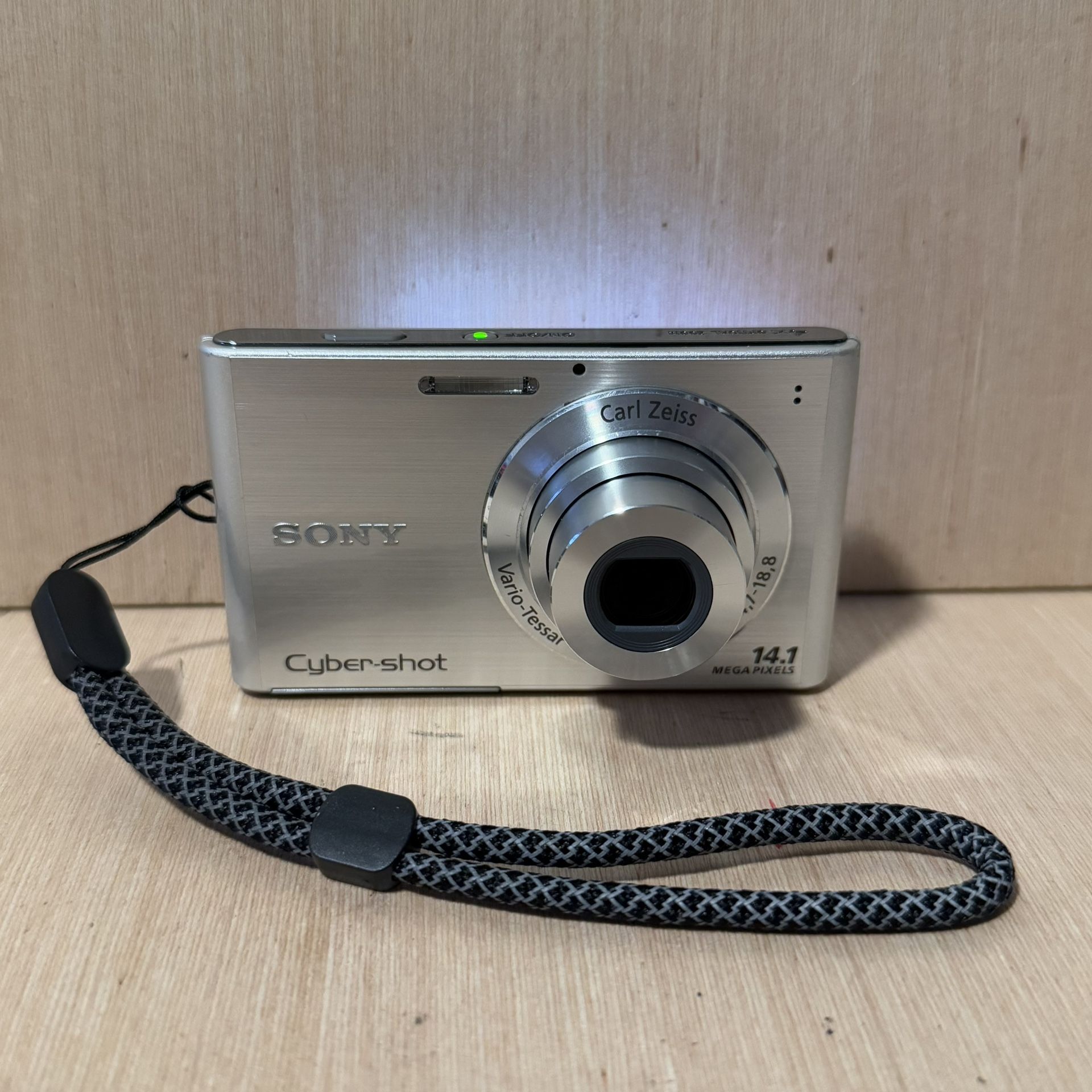 Sony Cyber-Shot DSC-W330 14.1MP Silver Tested Good w/Bat-Char-Card Read Info Blw