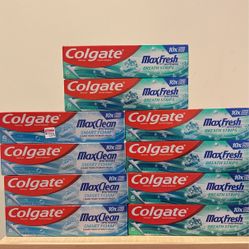 Colgate Max Fresh & Max Clean toothpaste 6 oz: $2 each