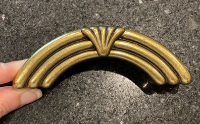 Brass cabinet pull, 3 inches