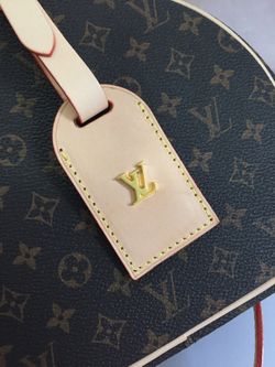 never used Louis vuitton brown leather crossbody makeup bag for