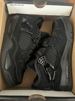 Jordan 4 black cat pony hair