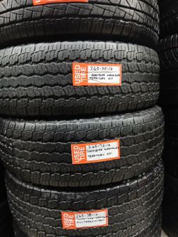 Set 265 70 16 Goodyear Wrangler Territory AT
