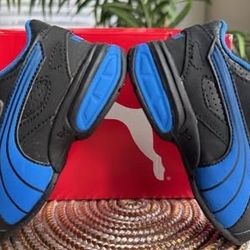 👟💙 PUMA Tazon 5 NM Y Kids Shoes – Black / Strong Blue – Size 6 (Style #359152-02) 💙👟 $25