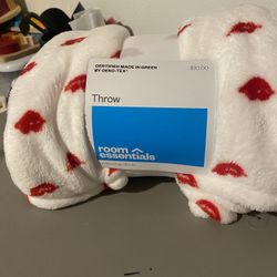 Target Red Lips Throw Blanket 