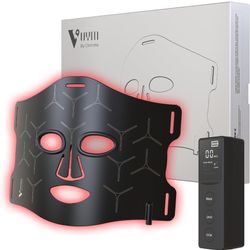 VYM Infrafred Light Therapy Mask: High Energy skincare Device for Glowing Skin – Ultra-Thin 1.8mm 4.6oz, 830nm 633nm 590nm, Cordless Red light therapy