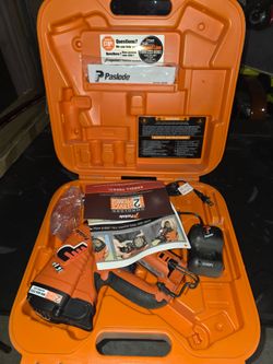 Paslode Cordless 16-Gauge Angled Lithium-Ion Trim/Finish Nailer kit