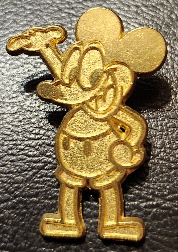 Disney Shanghai Disney Resort Gold Tone Mickey Mouse Welcome Trading Pin- from the Gold Mickey Through The Years Mystery Collection, released in 2008