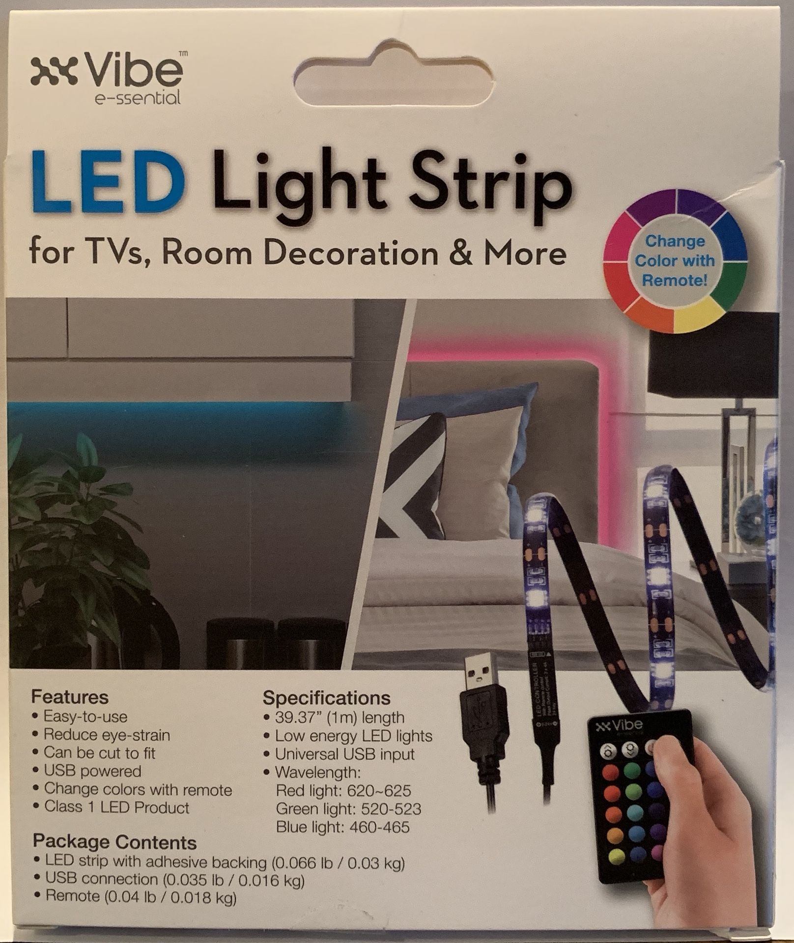 XX Vibe LED Light Strip 39 inch 15 Color Options (Shipping Only)