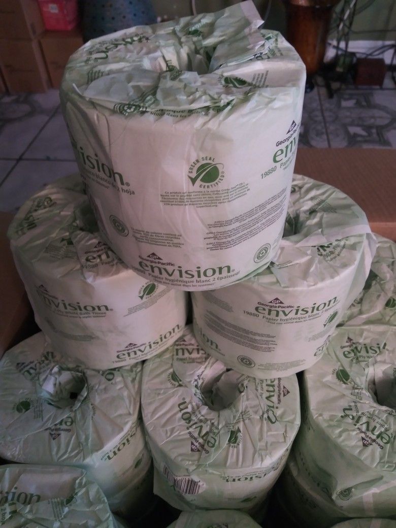 Envision White Bath Tissue 80 Rolls/550 2-Ply Sheets Per Roll