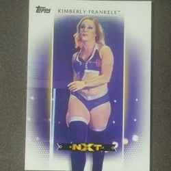 2017 Topps Kimberly Frankele #R-6 Superstar Woman's Division WWE NXT Card World Wrestling Wrestler Collectible Sports