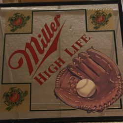 Miller High Life Beer Rare Baseball Mirror