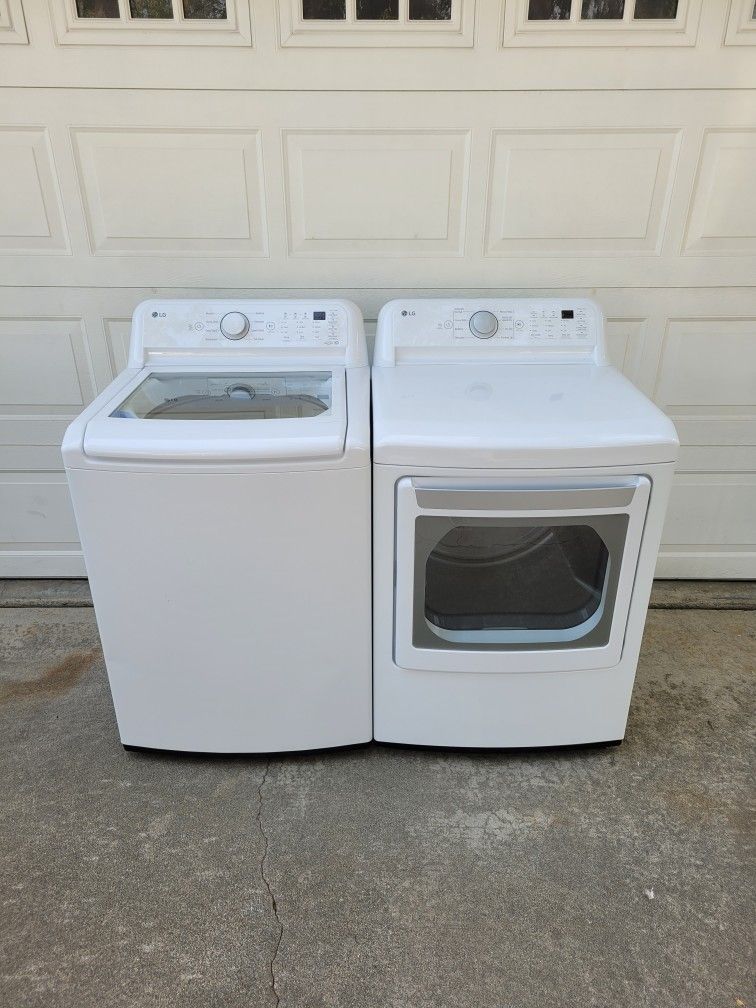 LG WASHER AND GAS DRYER