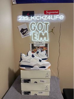 Brand new Air Jordan SB Navy 4’s sizes 12x2  with original boxes. Not looking for trades cash is king and  price is firm.