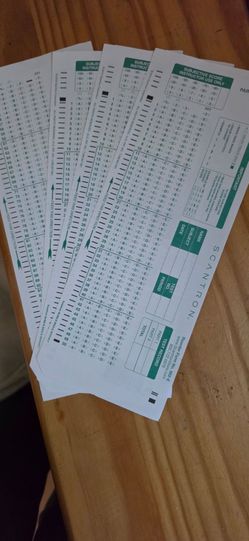 4 Ohlone college Scantron unused