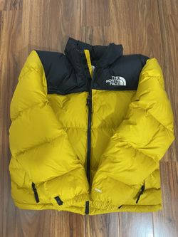 The North  Face 1996 retro Nuptse men’s puffer jacket black/yellow size M