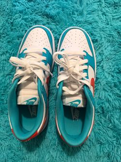 Nike Dunk Low White Teal Orange Sneakers
